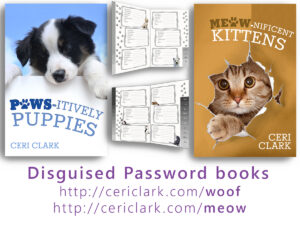 puppy and cat password books