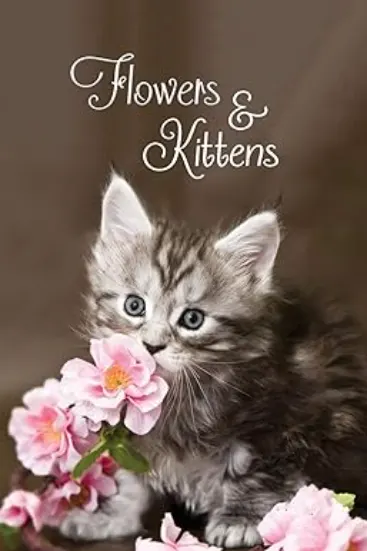 Flowers and kittens password book
