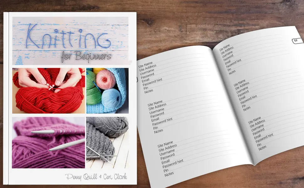 Knitting for beginners password book