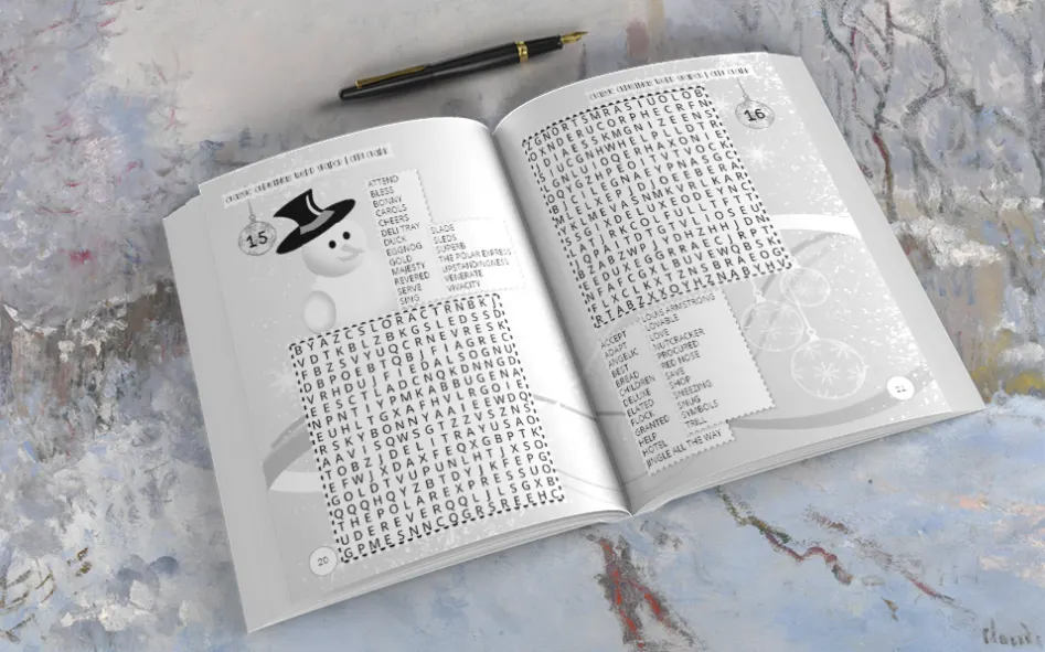 Christmas Word Search Puzzle Pages