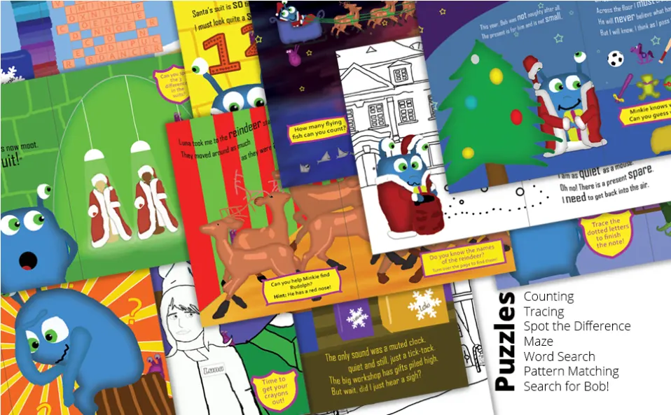 Christmas themed puzzles for children