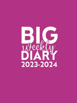 2023-2024 big pink weekly diary