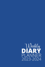 2023-2024 blue weekly diary regular