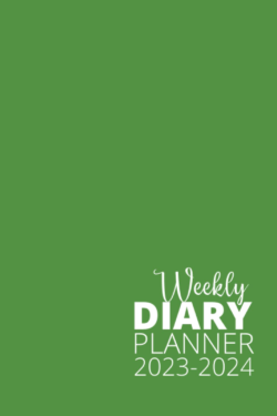 2023-2024 green weekly diary regular