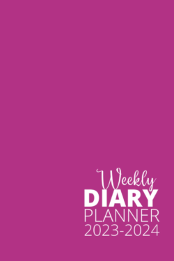 2023-2024 pink weekly diary regular