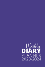 2023-2024 purple weekly diary regular